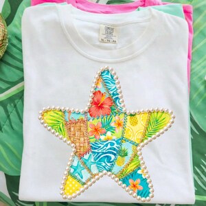 Starfish Png, Sea Life Png, Summer Png, Faux Patchwork Starfish Png, Beach Png, Tropical Png, Coastal Png