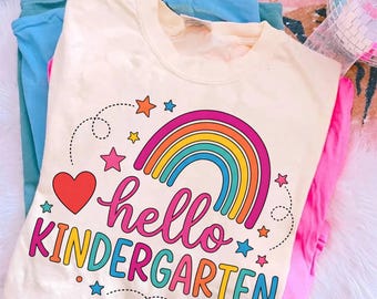 Hello Kindergarten Png, First Day of School Png, Kindergarten Png, Back to School Png, Digital Download