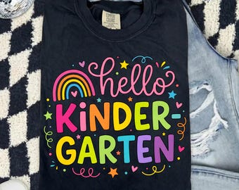 Kindergarten Png, Back to School Png, Teacher Png, Hello Kindergarten Png, First Day of School Png, Digital Download
