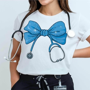 Nurse Png, Nurse Coquette Bow Png, Stethoscope Png, Nurse Life Png, Nurse Medical Healthcare Png, Nurse Png Design, Stethoscope Bow Png