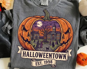 Halloweentown Png, Halloween Png, Spooky Town Png, Halloweentown Est 1998 Png, Jack O Lantern Png, Digital Download