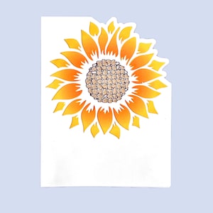 Sunflower Cutout Blank Card