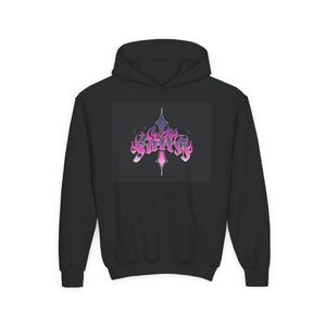 Youth Heavy Blend Hooded Sweatshirt - Trendy Graphic Hoodie, Stylish Pullover, Gift for Teens, Cool Streetwear, Casual Layering
