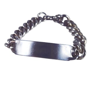 Sterling Silver Mexican Id Bracelet - Etsy