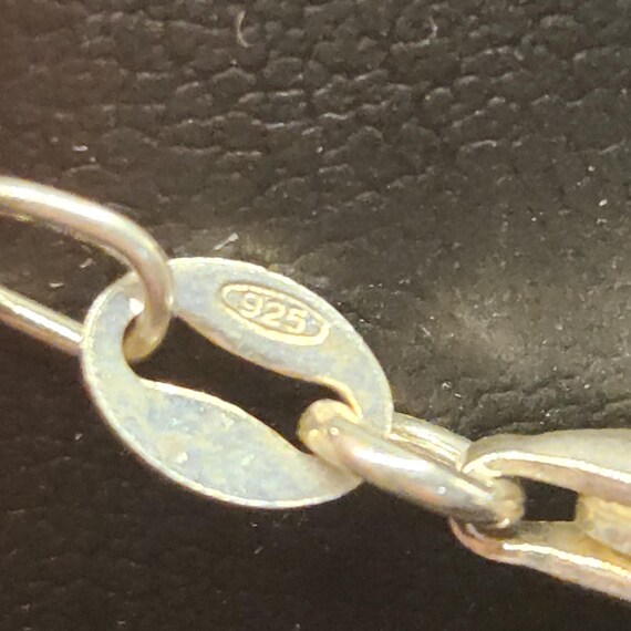 Solid 925 Sterling Silver Interlocking Circles Ne… - image 5