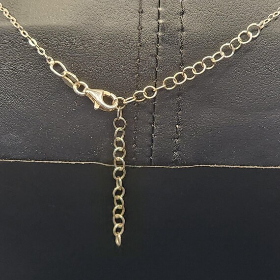 Solid 925 Sterling Silver Interlocking Circles Ne… - image 4