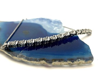 925 sterlingzilveren diamantaccent schuifregelaar 9" vintage bolo-armband