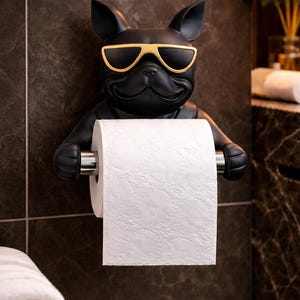 Bulldog toilet paper holder - Etsy 日本