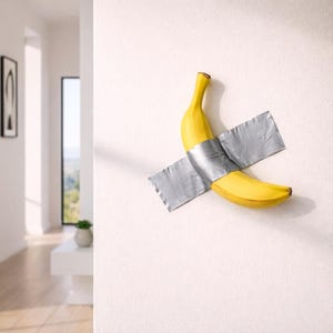 Banana Wall Sculpture Resin Pop Art Wall Decor Quirky Modern Home Decoration
