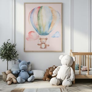 Póster infantil de pared con globo de peluche 2