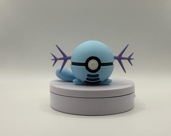 Wooper Inspired Pokéball | 3D Printed Pokémon Collectable | Water Ground Type Display Prop | Fan Made Gift