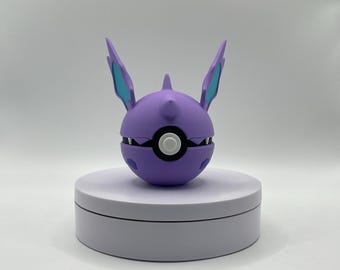 Nidorino Inspired Pokéball | 3D Printed Pokémon Collectable | Poison Type Display Prop | Fan Made Gift