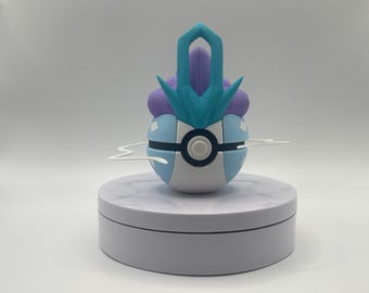 Suicune Inspired Pokéball | 3D Printed Pokémon Collectable | Display Prop | Designed by N3D Melbourne | Fan Made Gift