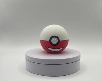Electrode Inspired Pokéball | 3D Printed Pokémon Collectable | Electric Type Display | Fan Made Gift