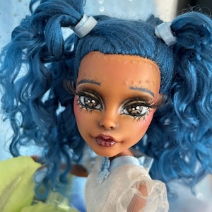 Robecca Steam in Floral Custom Monster High Doll, OOAK, Repaint