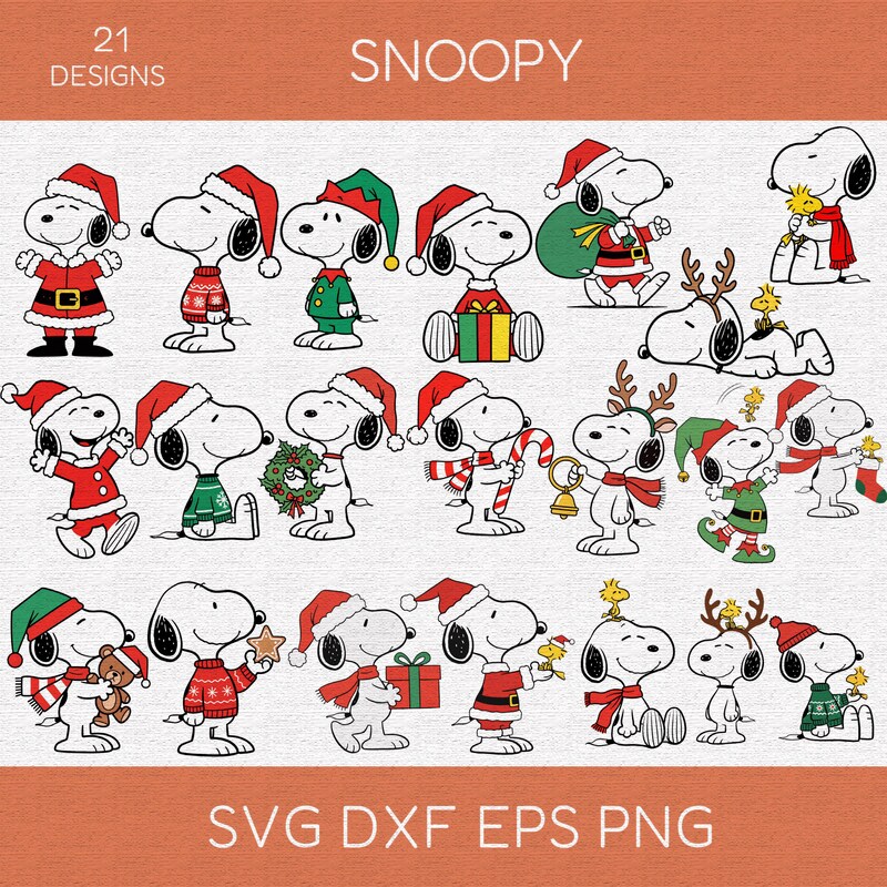 Snoopy adorno de navidad - Etsy México