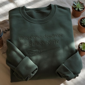 Embroidered Wicked Musical Sweatshirt, Broadway Theatre Gift