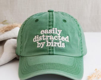 Embroidered Bird Lover Baseball Hat, Funny Birdwatcher Cap