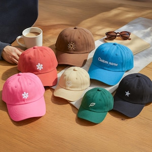 Custom Embroidered Kids & Adult Hat: Personalized Family Baseball Cap