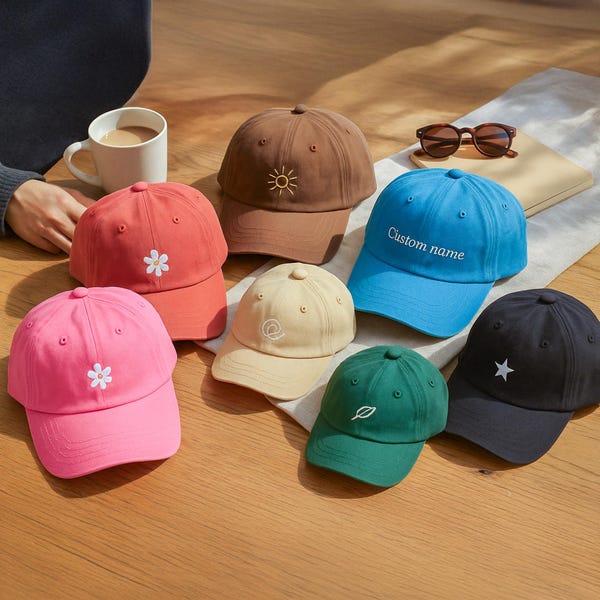 Custom Embroidered Kids & Adult Hat: Personalized Family Baseball Cap