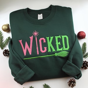 Embroidered Wicked Sweatshirt, Defy Gravity Gift