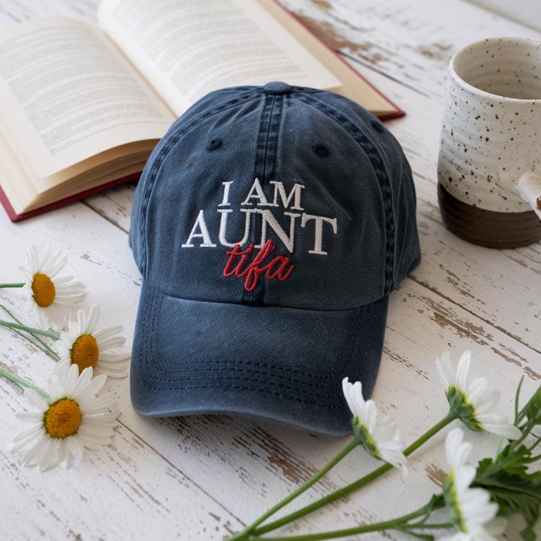 I Am Aunt Tifa Hat, Patriotic Aunt Hat, American Pride Rainbow Hat, 4th ...