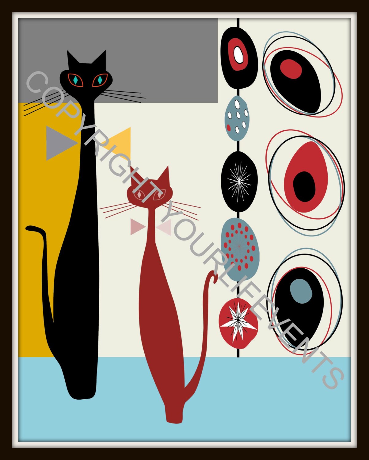 Mid-century Modern Art Print | Instant Download | Printable Mid-century ...