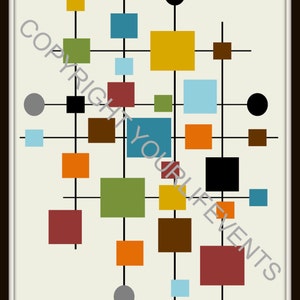 Mid-Century Modern Art Print | Instant Download | Printable Mid-Century Modern Art