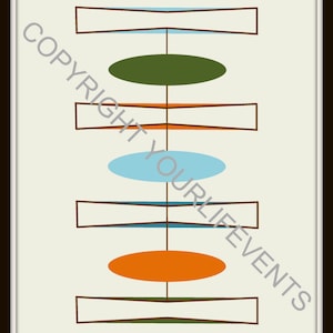 Mid-Century Modern Art Print | Instant Download | Printable Mid-Century Modern Art