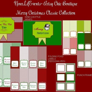 Merry Christmas Classic Design Collection DIY Printables image 3