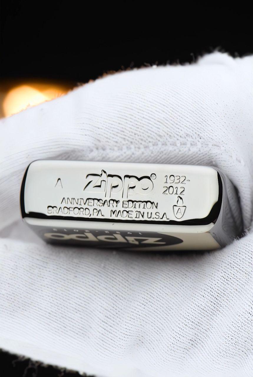 Zippos 80th Anniversary Limited Edition Lighter - 28249 -black