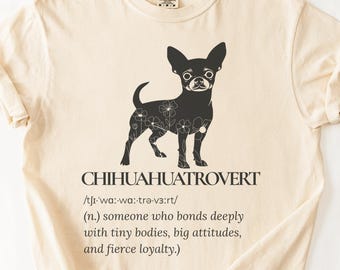 T-shirt Comfort Colors® pour maman chihuahua, t-shirt graphique pour amoureux des petits chiens, cadeau pour elle