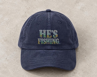 Embroidered Fishing Hat, Vintage Fisherman Dad Cap, Retro Outdoors Fishing Baseball Cap, Angler Gift Hat