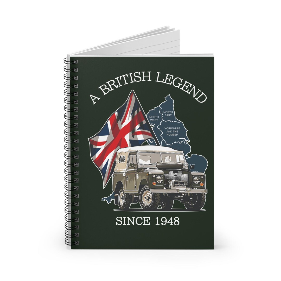 Range Rover Notebook Land Rover Defender A5 Spiral Notebook – A British Legend Since 1948 ...