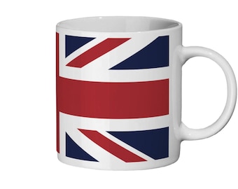 Union Jack Flag Mug: British Flag Coffee Cup, UK Souvenir