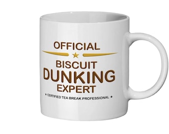 Official Biscuit Dunking Expert Mug – Funny British Tea Lover Gift