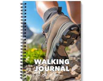A5 Walking Journal: Spiral Bound Hiking Logbook