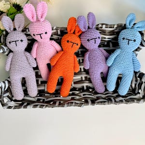Handmade Crochet Bunny Plush: Soft Cotton Stuffed Animal