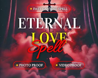 Hechizo de amor eterno / Ritual de compromiso para un vínculo inquebrantable / Magia energética para una relación duradera / Hechizo poderoso para asegurar el amor verdadero