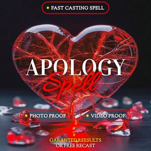 Apology Spell | Regret Spell | Powerful Ritual Make Them Feel Sorry & Ask for Forgiveness | Evoke Remorse | Sincere Apology
