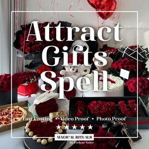 Attract Gifts Spell • Unexpected Gift Spell • Presents Spell • Wish Spell • Getting Gifts Spell • Money Spell • Self Love Spell • Gift Spell