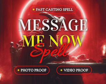MESSAGE ME SPELL | Blocked or Ignored? | Deep Ritual to Make Them Think, Miss & Write You  | Message Me | Love Spell
