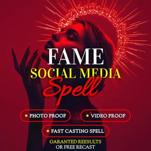 Social Media Fame Spell | Viral Growth Ritual | Attract More Followers | Boost Engagement Energy | Get Seen Liked Shared | Rise Fast Online