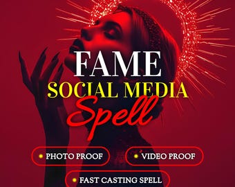 Hechizo de fama en redes sociales / Ritual de crecimiento viral / Atrae más seguidores / Aumenta la energía de interacción / Consigue visibilidad, me gusta y comparte / Asciende rápidamente en línea