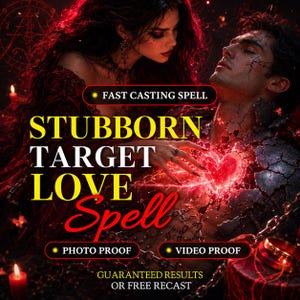 Stubborn Target Love Spell | Open Their Heart to You | Resistance Removal and Commitment Binding Ritual