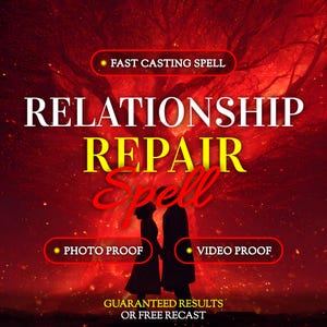 Relationship Repair Spell, Stop a Breakup, Save Your Relationship, Restore Love and Connection, Same Day Casting with Photo Proof