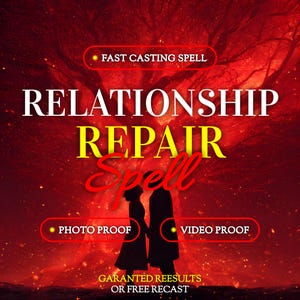 REPARATIE RELATIE SPELL | Ritueel relatiehelderheid | Liefdesreconnectie | Ondersteuning voor relatieharmonie | Liefdesenergie nieuw leven inblazen