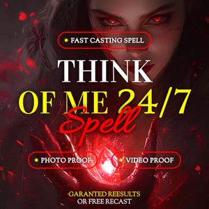 Zaklęcie „Myśl o mnie 24/7” | Spraw, by on lub ona stale o tobie myślał/a | Zaklęcie „Tęsknię za mną” | Poczuj moją obecność | Magia romantycznej obsesji