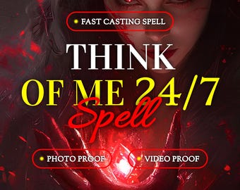 Hechizo para que piense en ti las 24 horas del día, los 7 días de la semana / Haz que piense en ti constantemente / Hechizo para que me extrañe / Siente mi presencia / Magia de obsesión romántica