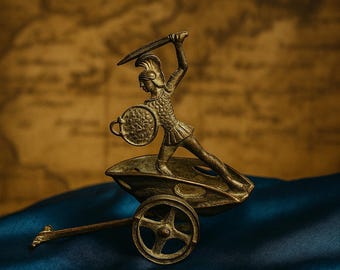 Warrior Decor-In Unique Beauty Gladiator Art- Gladiator Gift- Roman Sculpture-History Gift-Roman Warrior-Vintage Statue